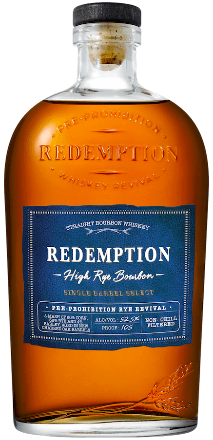 High Rye Bourbon Single Barrel Select Redemption Whiskey