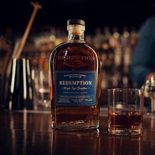 High Rye Bourbon Single Barrel Select Redemption Whiskey High Rye Bourbon Single Barrel Select Redemption Whiskey