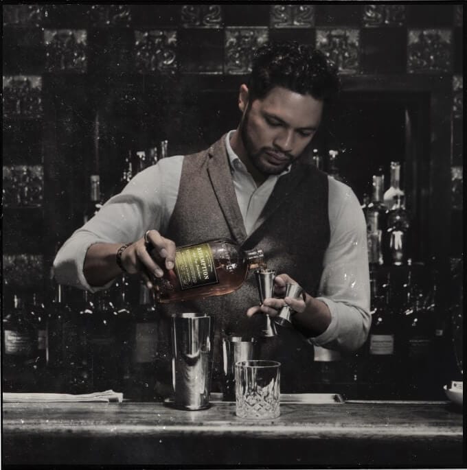 bartender pouring drink